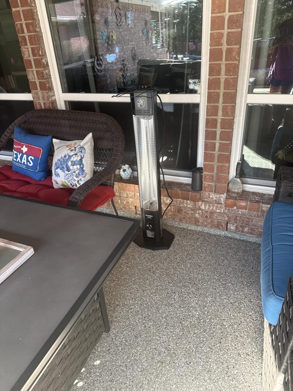 2S Fast Heating Infrared Outdoor Heater, 9 Heating Levels Electric Patio Heater with Motion Sensor, 34 In 9H Timer Wall Mounted Garage Heaters, for Porch, Gazebo, Workshop and Indoor customer photo 1