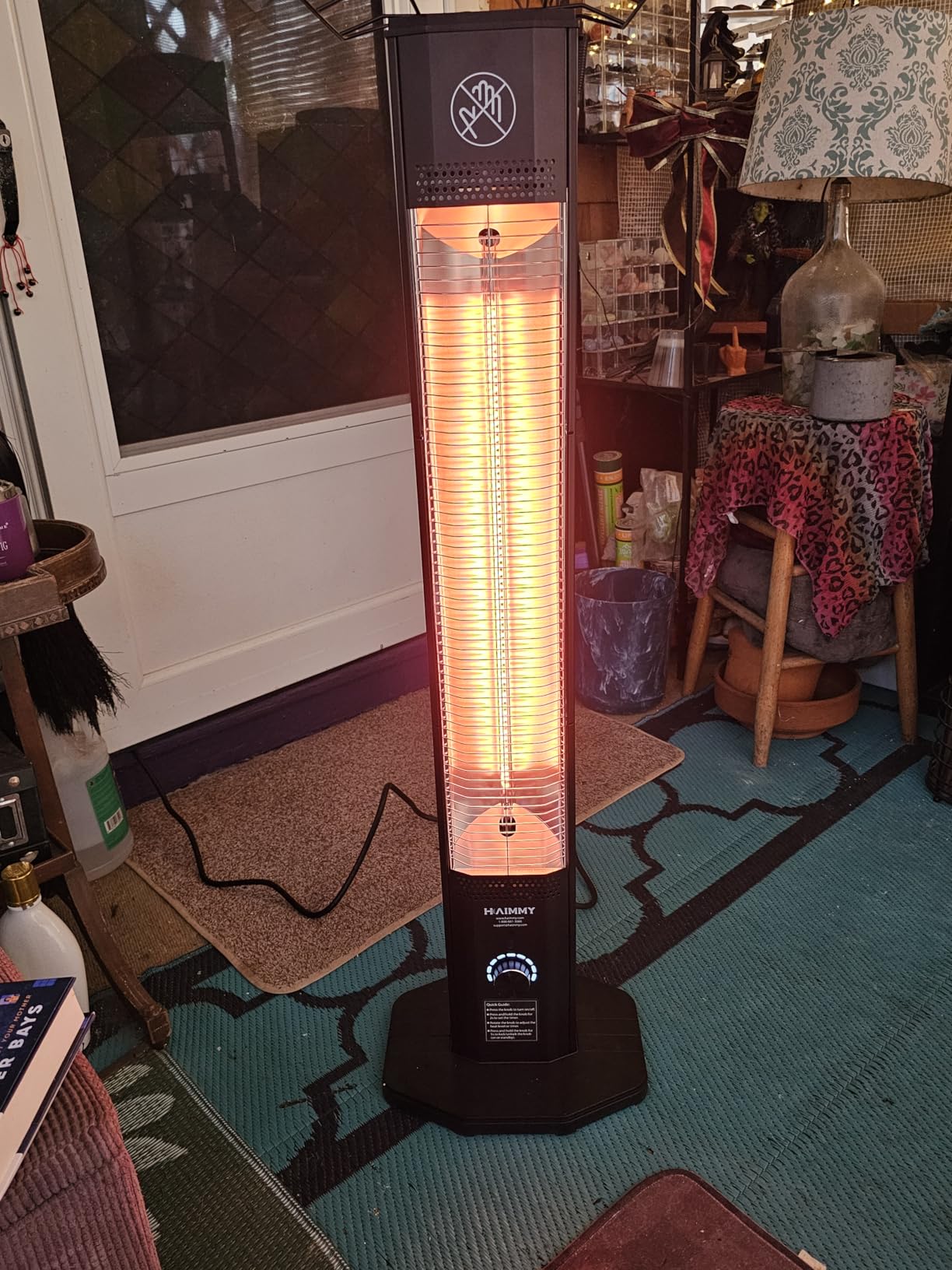 2S Fast Heating Infrared Outdoor Heater, 9 Heating Levels Electric Patio Heater with Motion Sensor, 34 In 9H Timer Wall Mounted Garage Heaters, for Porch, Gazebo, Workshop and Indoor customer photo 2