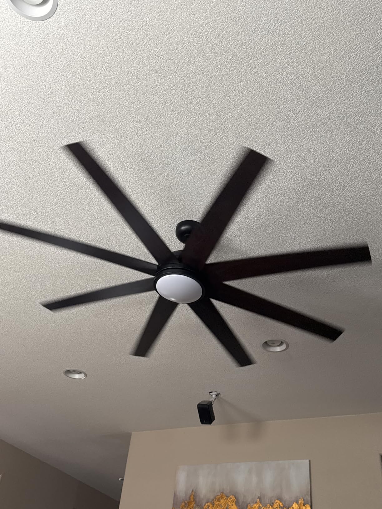 Fanbulous 72 Inch Black Ceiling Fans No Light with Remote, 6 Speeds customer photo 1