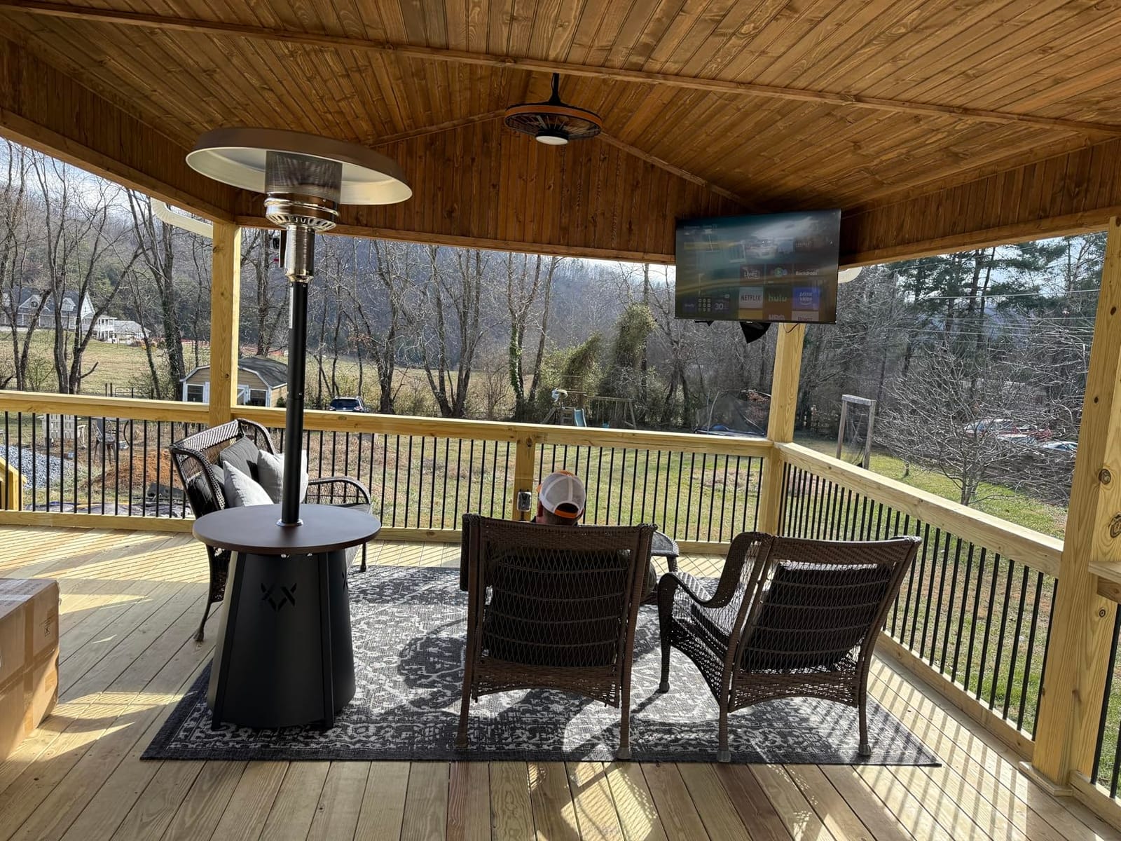 Pamapic Patio heater, Propane Outdoor Heater with Round Table, Premium 304 Stainless Steel Burner, Triple Protection System，2 in 1 Patio Heater for Outdoor Use, Residential & Commercial Use customer photo 2