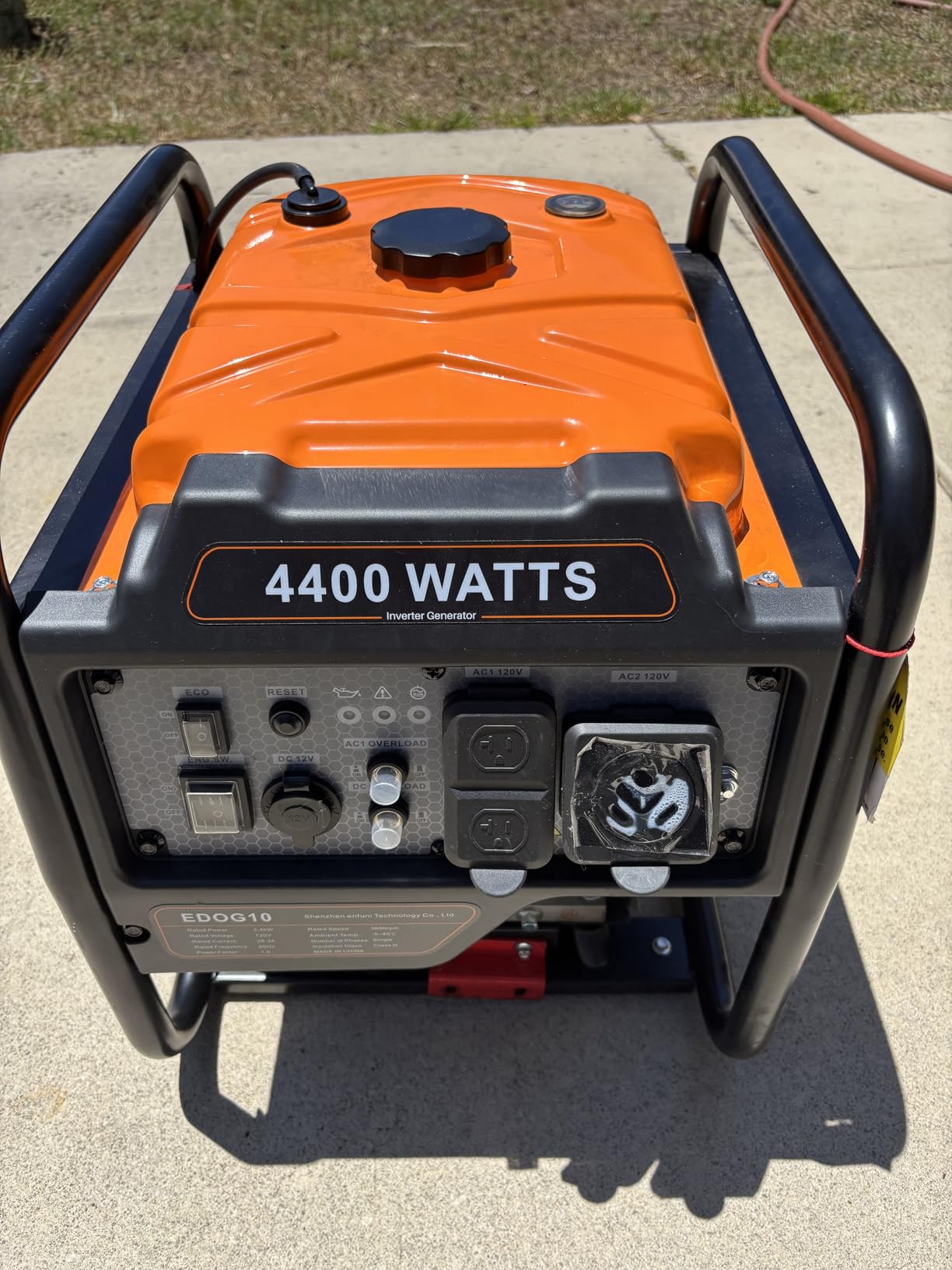 Oxseryn 4400-Watts Inverter Generator, Open Frame Generator Gas Powered, Emergency Home Backup, RV Ready 30A Outlet, EPA Compliment customer photo 1