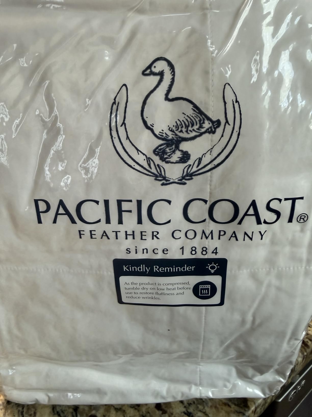 Pacific Coast Lightweight Goose Feather Down Fiber Comforters King Size, Summer Duvet Insert, Ultra Soft, Breathable, Hotel Luxury Bedding Comforter with 8 Tabs, White, 106 x 90 inches customer photo 1