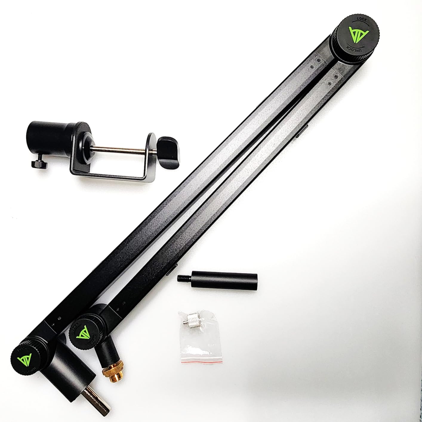 AA AUDIO ACCESSORY Never-Sag 950mm White Mic Boom Arm, 6.6lbs Load Capacity customer photo 2