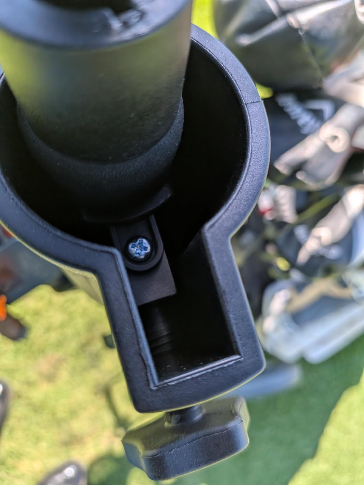 EASEGO Golf Push Cart 3 Wheel : Golf Bag Cart Foldable with Phone Holder/Cup/Umbrella Holder Compact Golf Pull Carts Quick Fold Golf Caddy Push Carts for Different Terrain customer photo 2