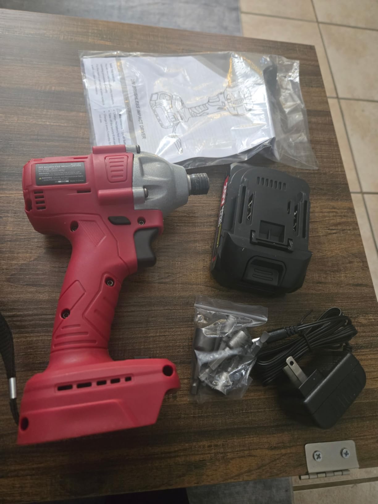AVID POWER 20V Cordless Brushless Impact Driver Kit 1/4
