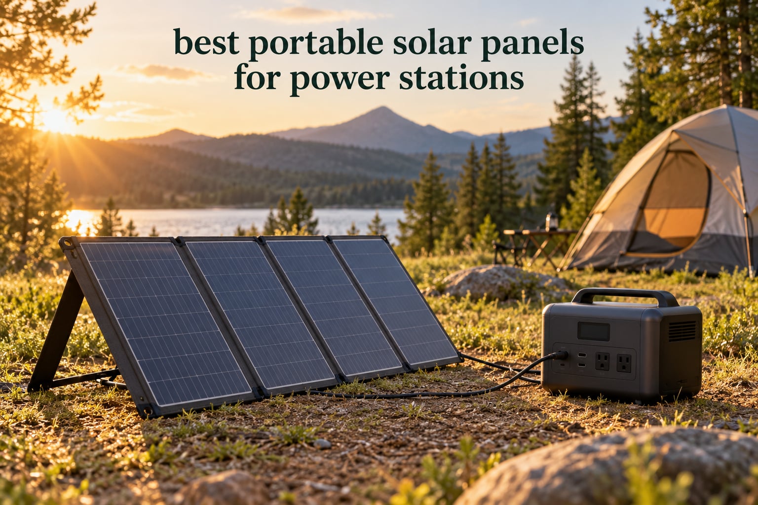 best portable solar panels for power stations