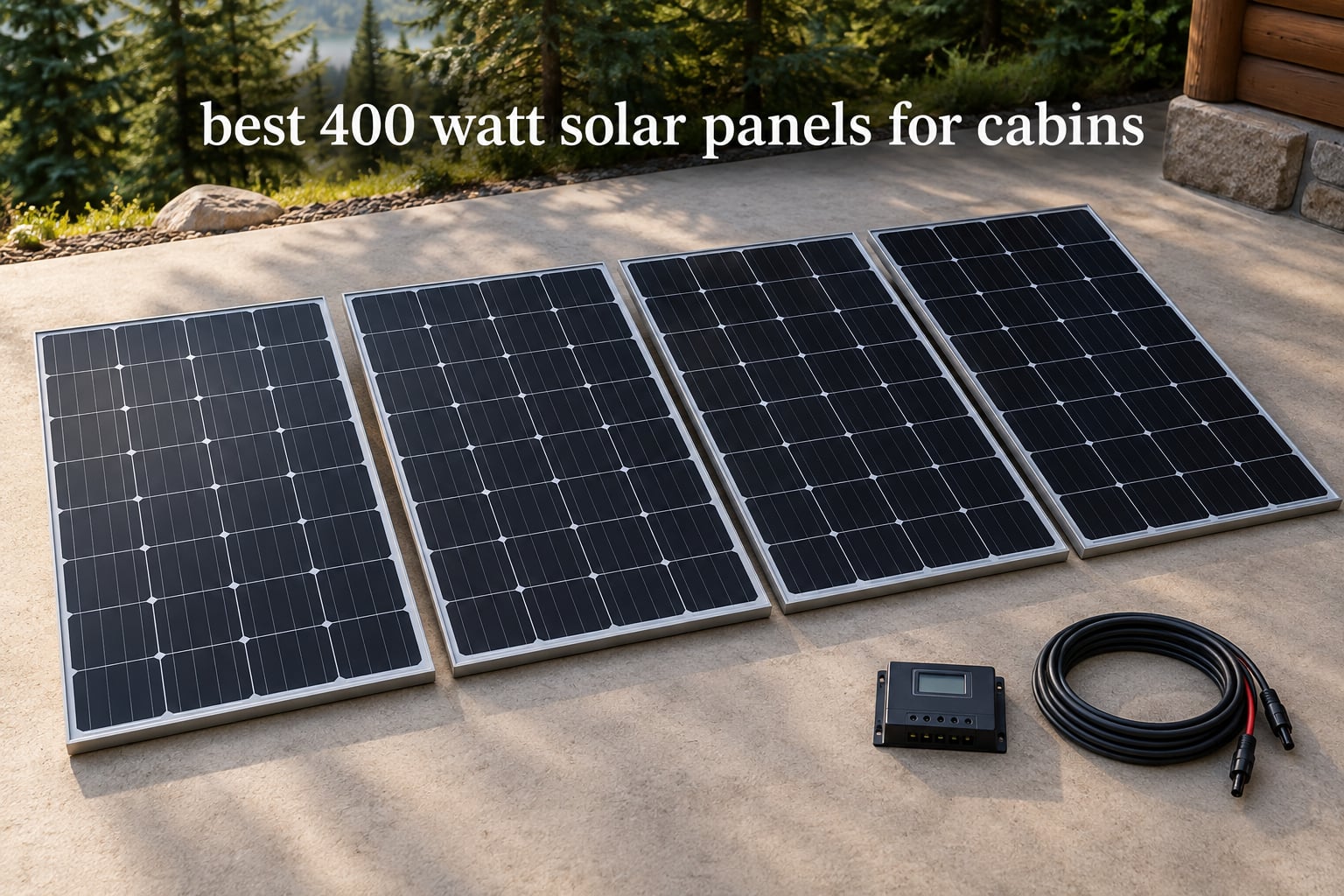 best 400 watt solar panels for cabins
