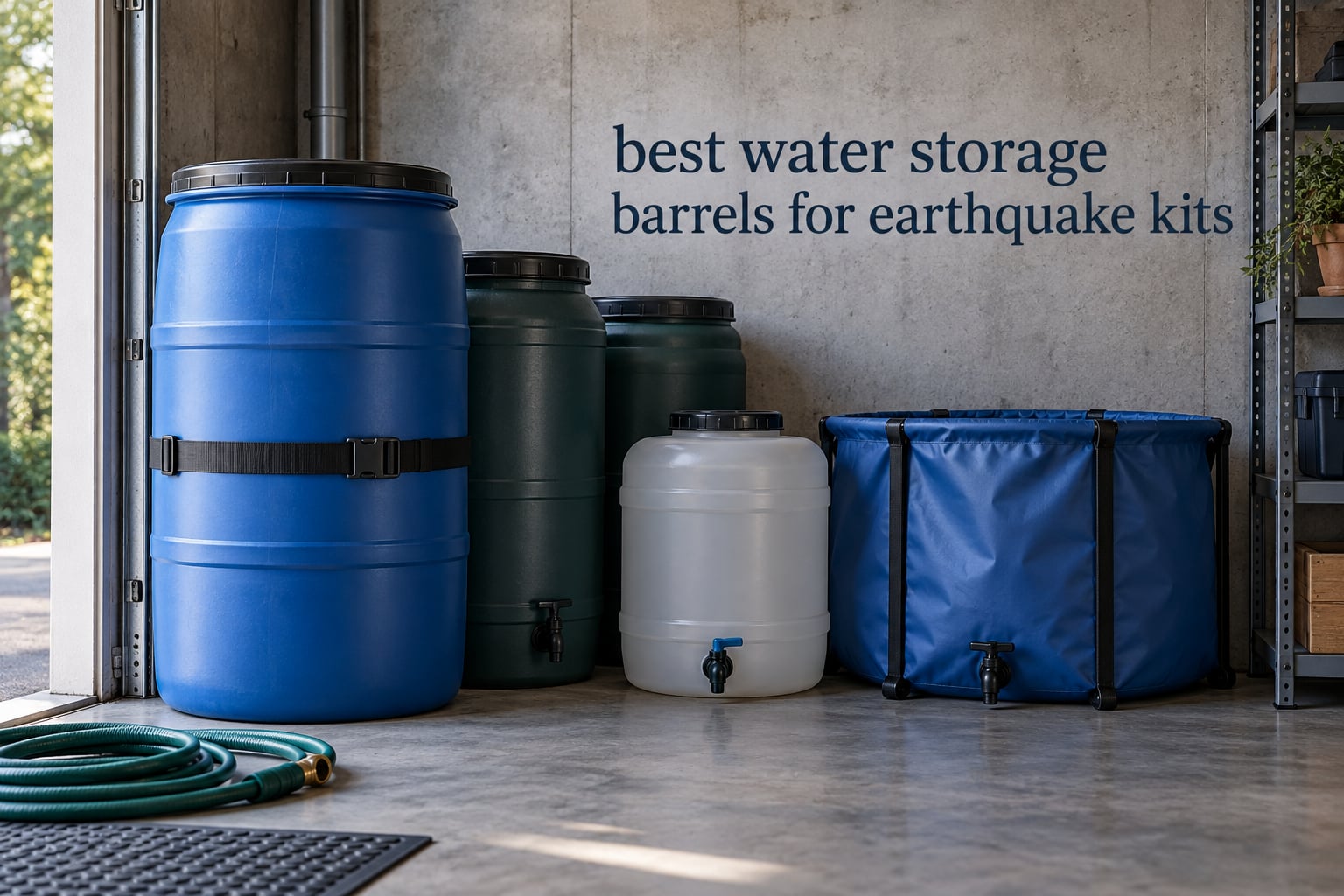 best water storage barrels for earthquake kits