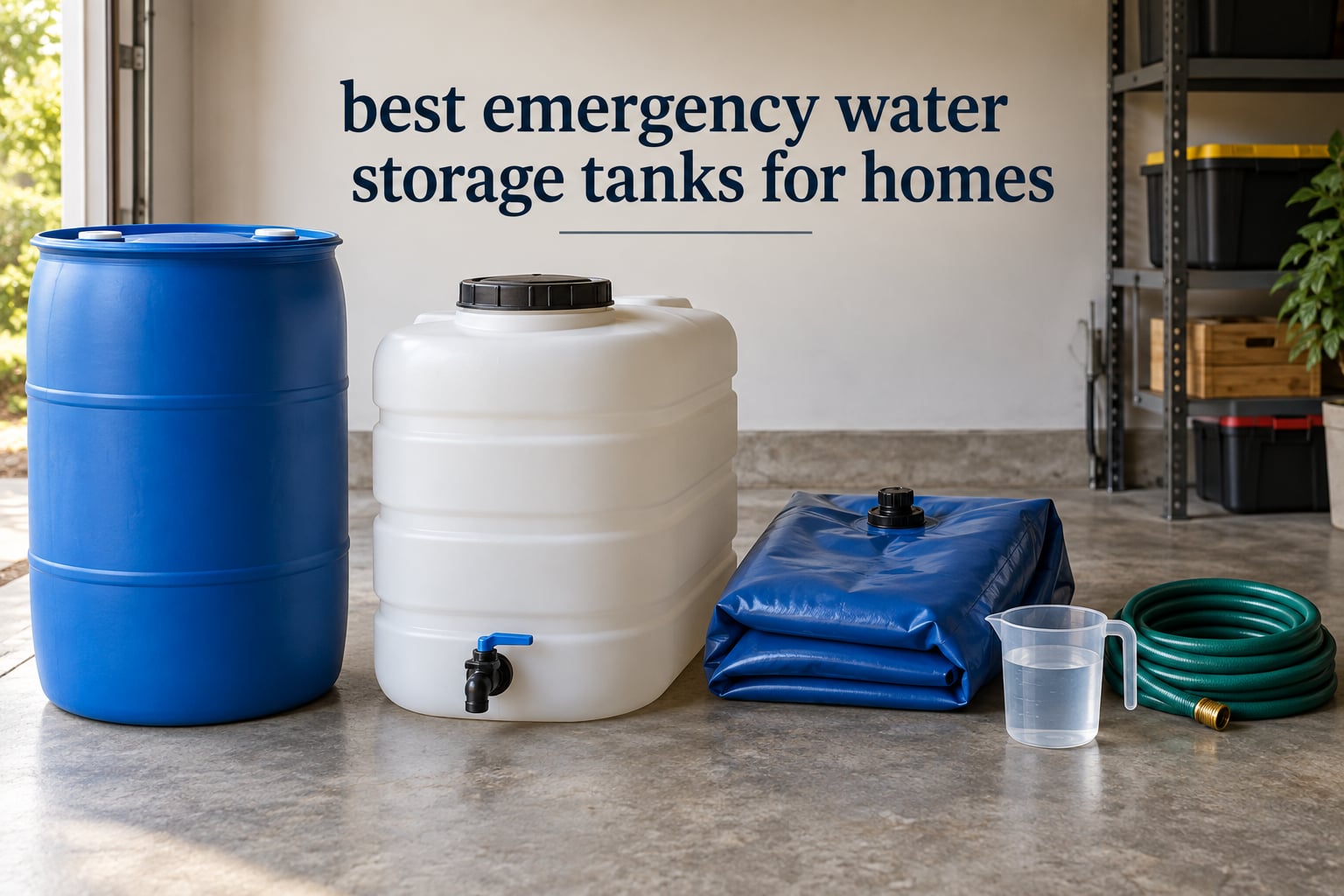 best emergency water storage tanks for homes
