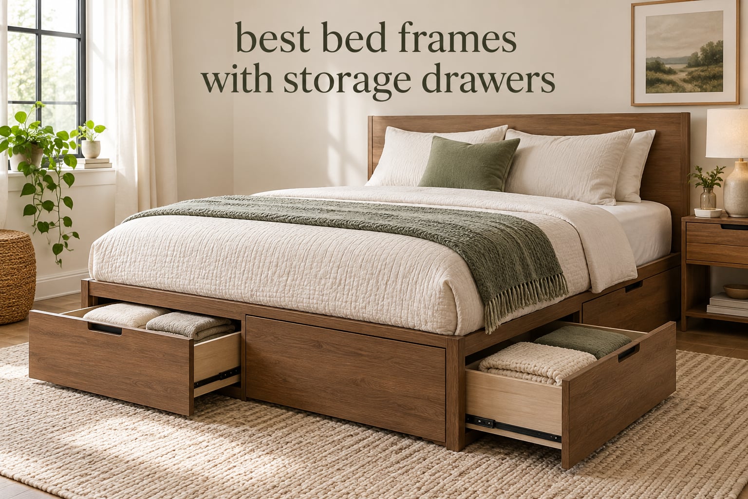 best bed frames with storage drawers