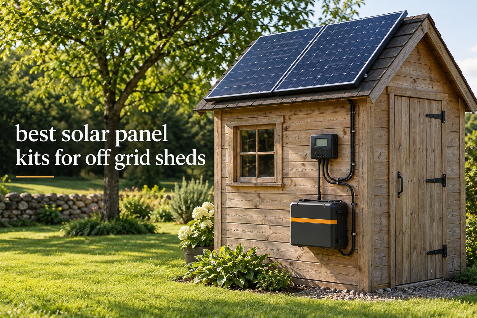 best solar panel kits for off grid sheds