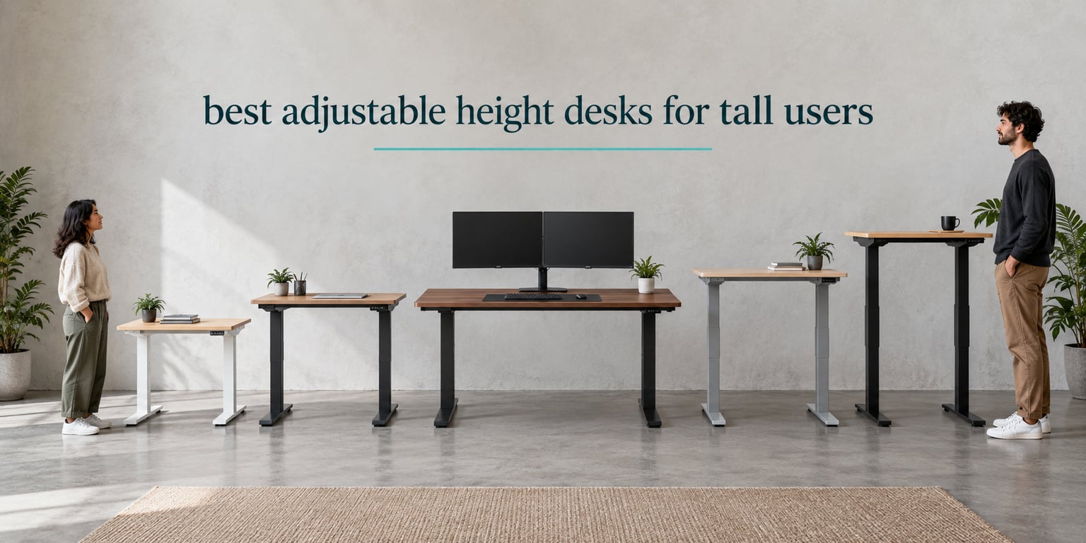 best adjustable height desks for tall users