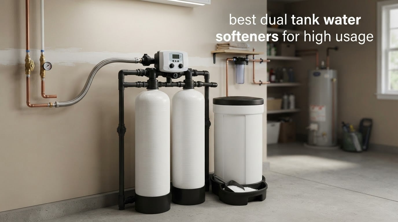 best dual tank water softeners for high usage
