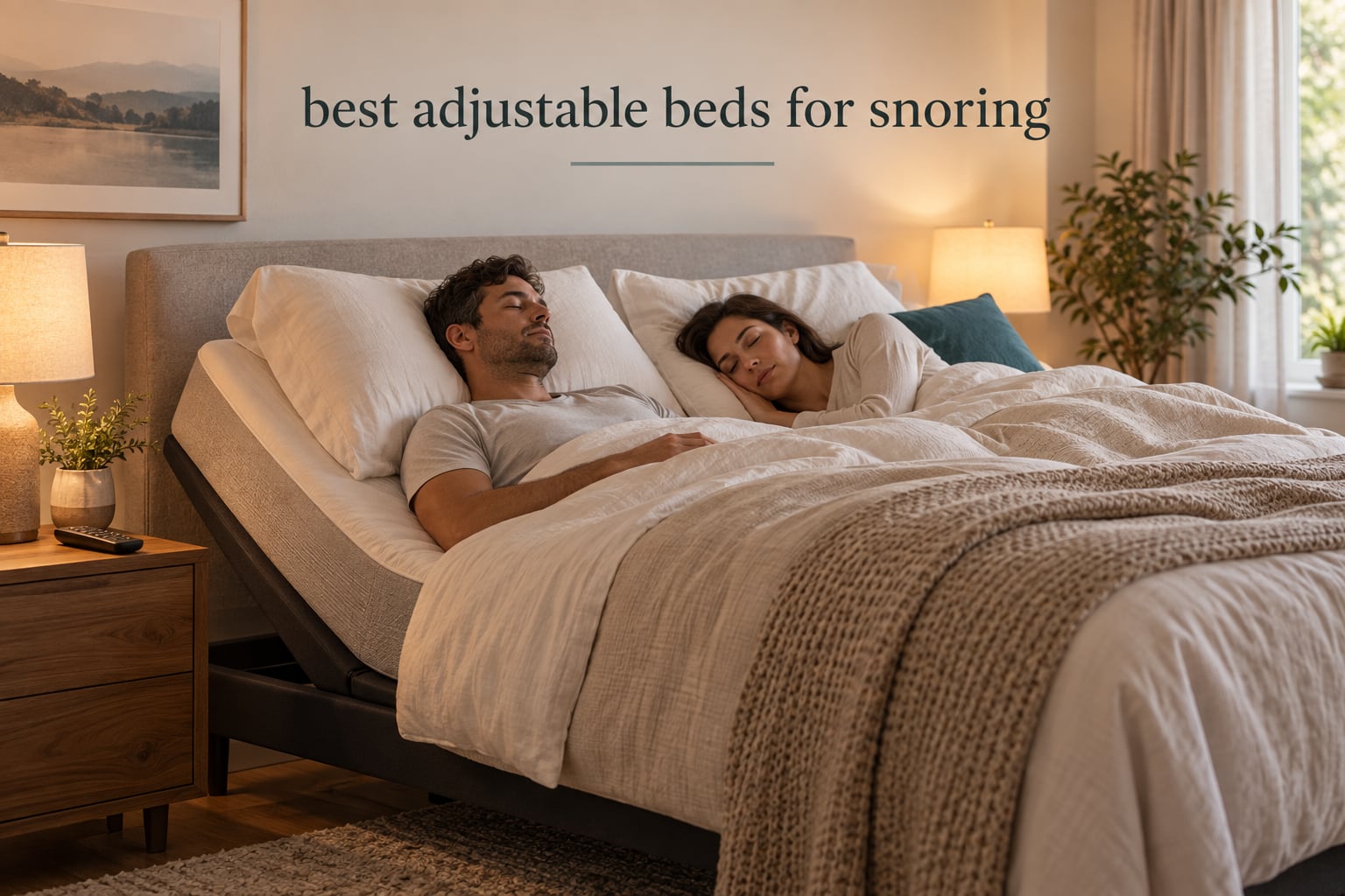 best adjustable beds for snoring