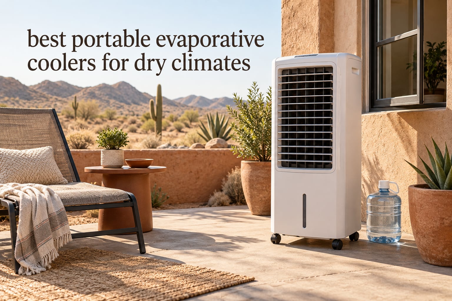 best portable evaporative coolers for dry climates