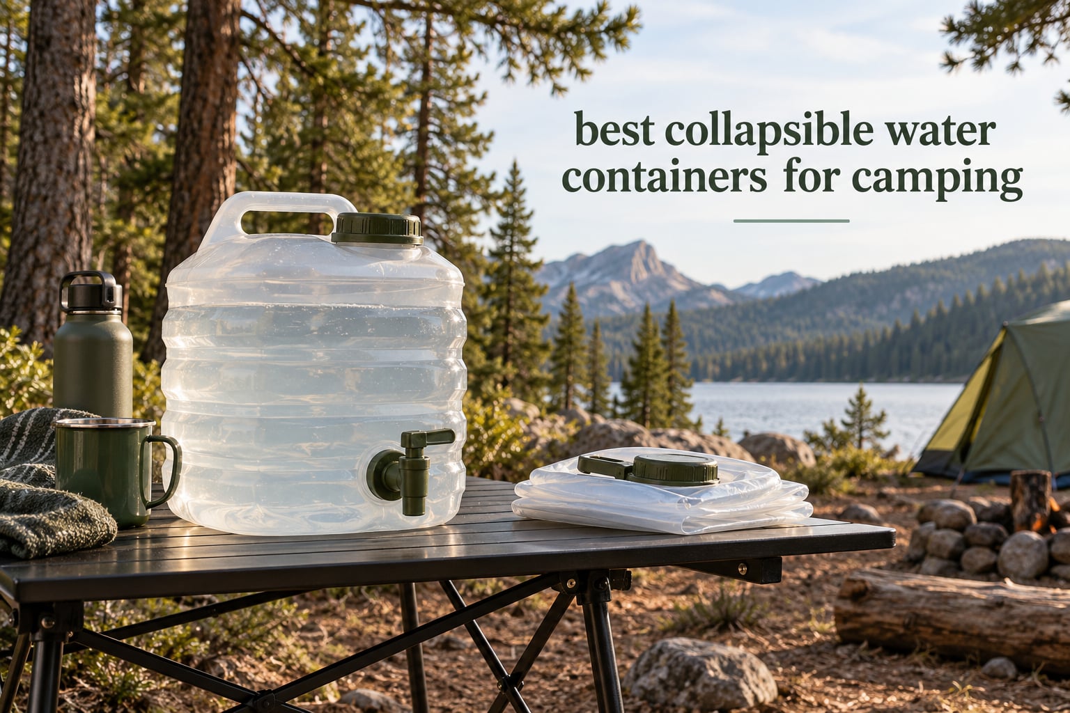 best collapsible water containers for camping