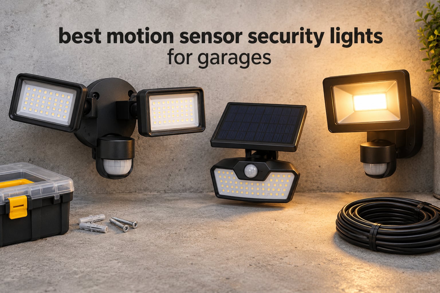best motion sensor security lights for garages