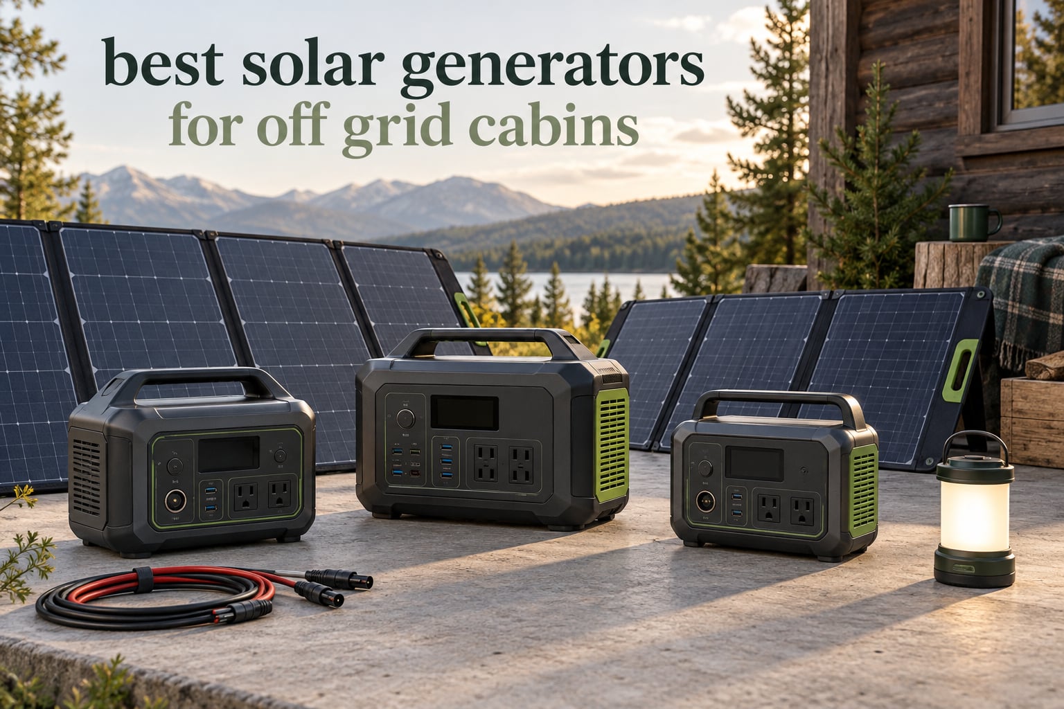 best solar generators for off grid cabins