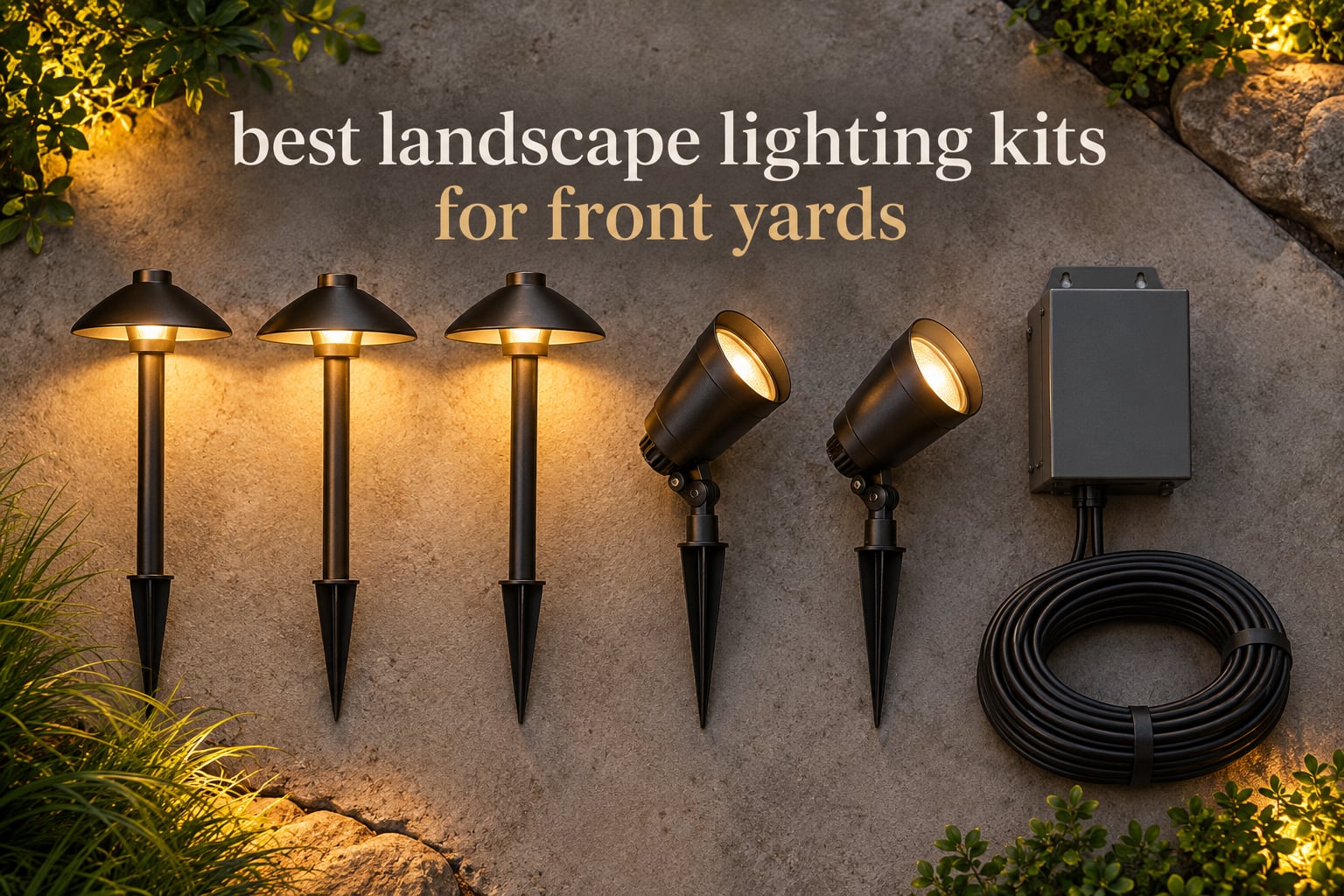 best landscape lighting kits for front yards