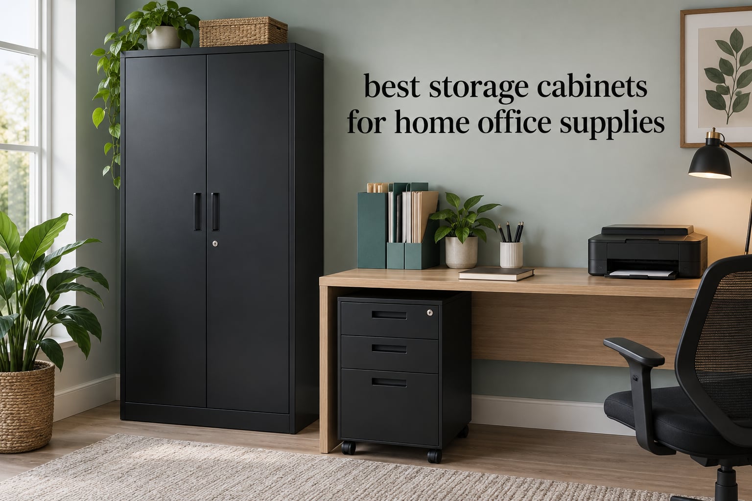 best storage cabinets for home office supplies