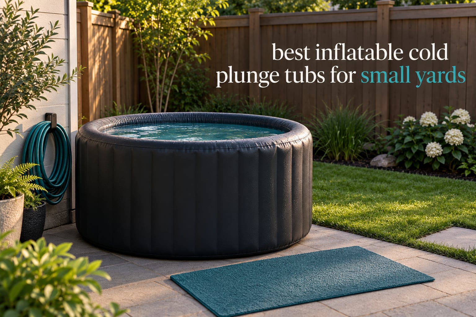 best inflatable cold plunge tubs for small yards