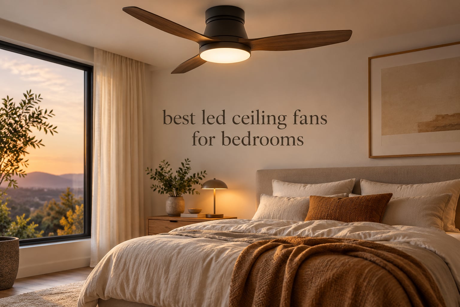 best led ceiling fans for bedrooms