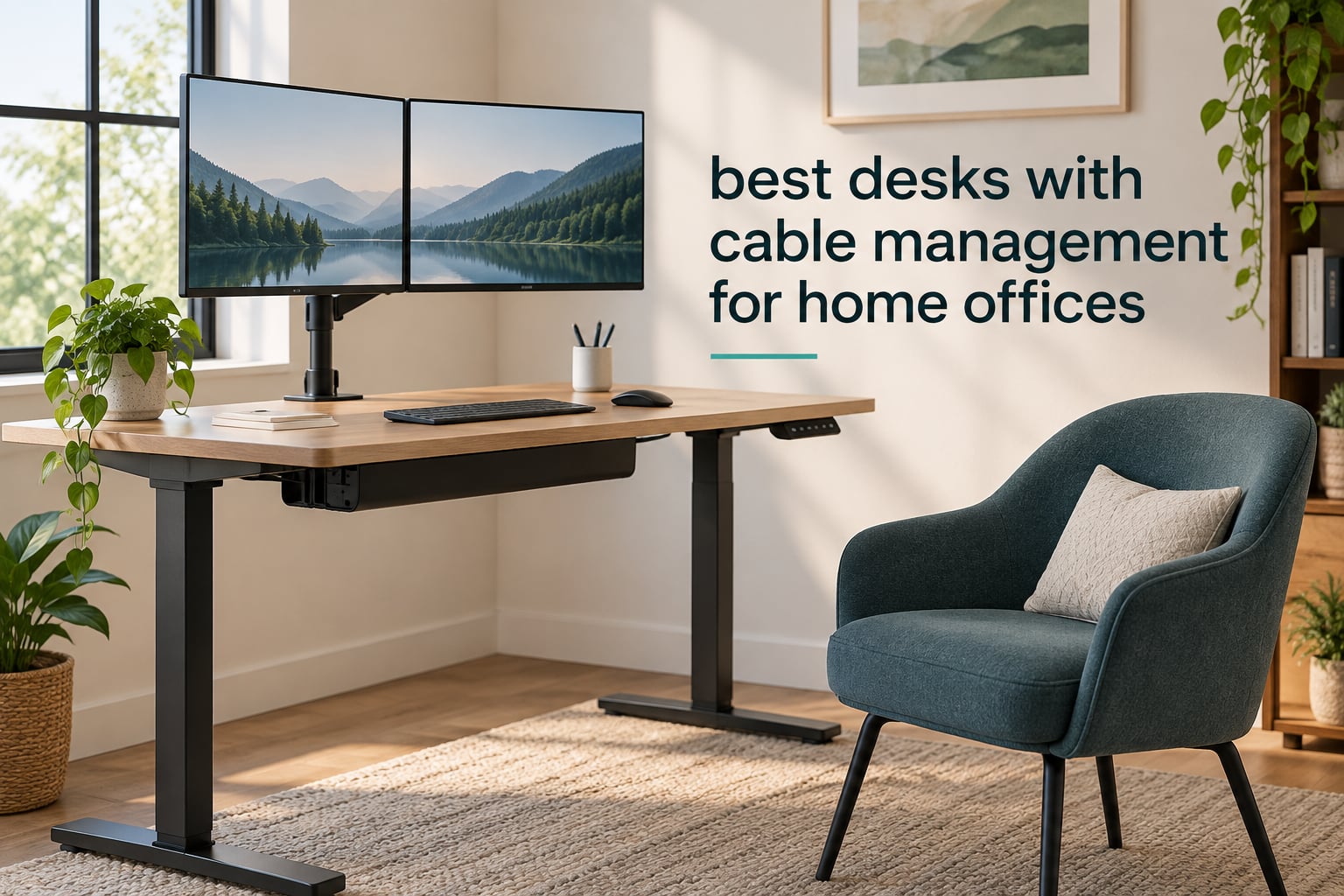 best desks with cable management for home offices