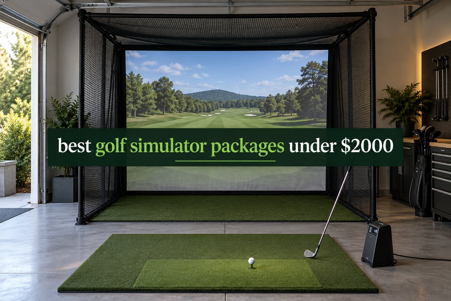 best golf simulator packages under $2000