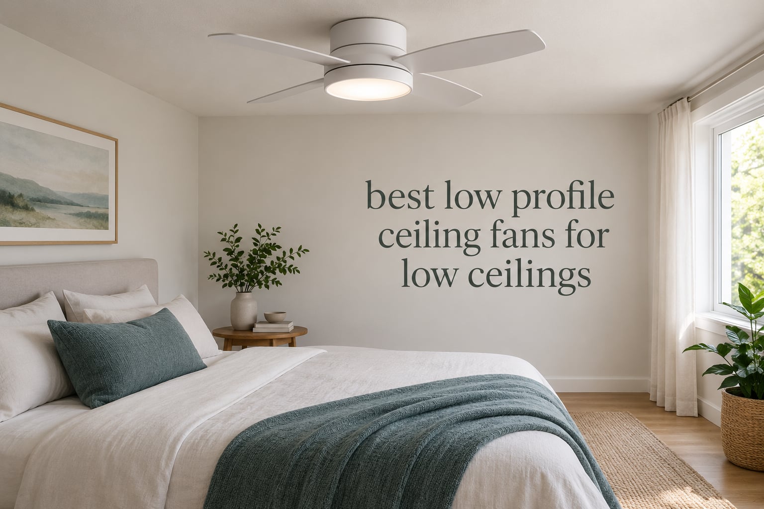 best low profile ceiling fans for low ceilings