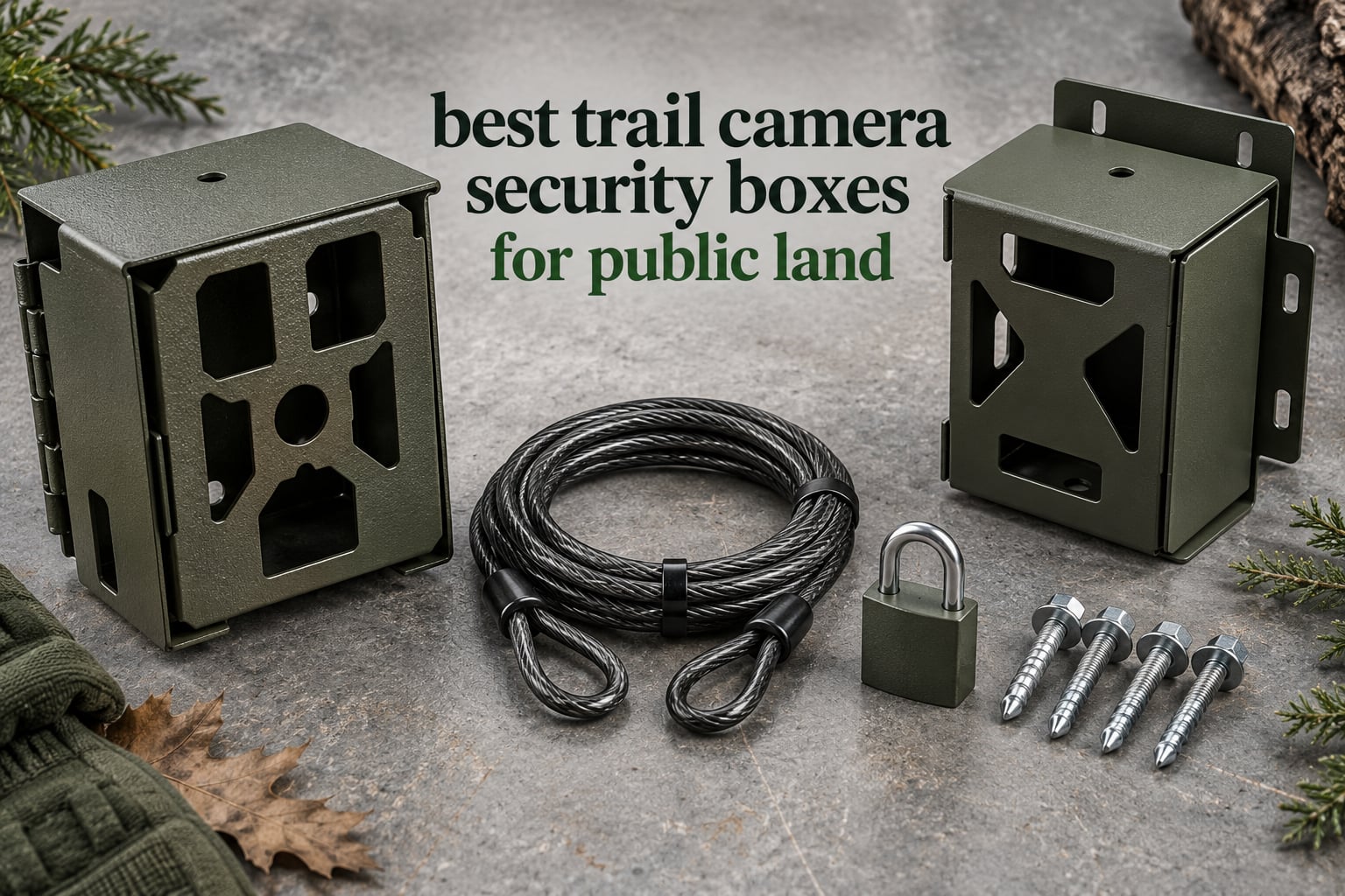 best trail camera security boxes for public land