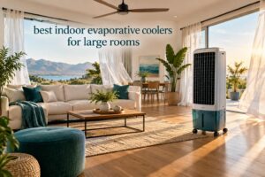 best indoor evaporative coolers for large rooms
