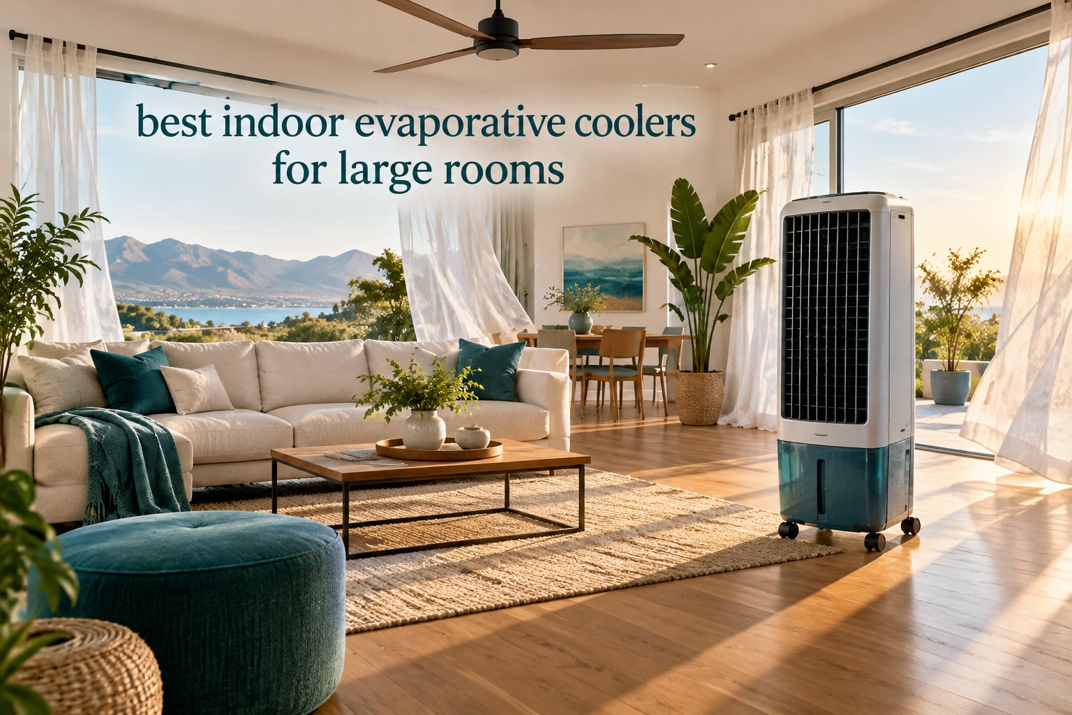 best indoor evaporative coolers for large rooms