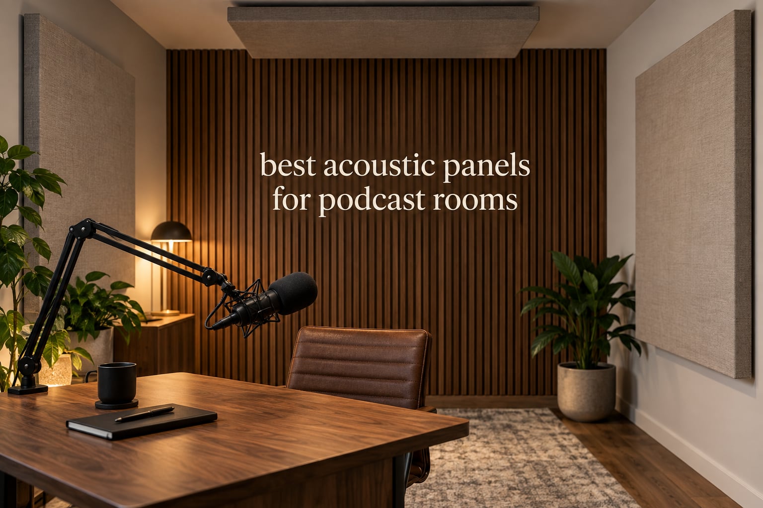 best acoustic panels for podcast rooms