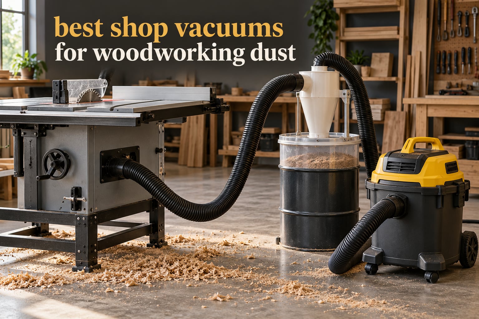 best shop vacuums for woodworking dust