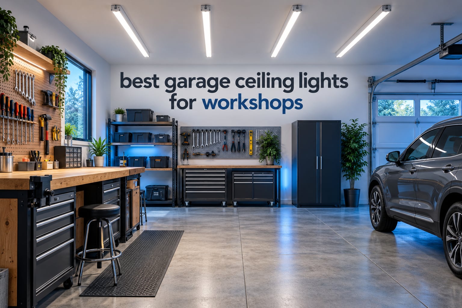 best garage ceiling lights for workshops