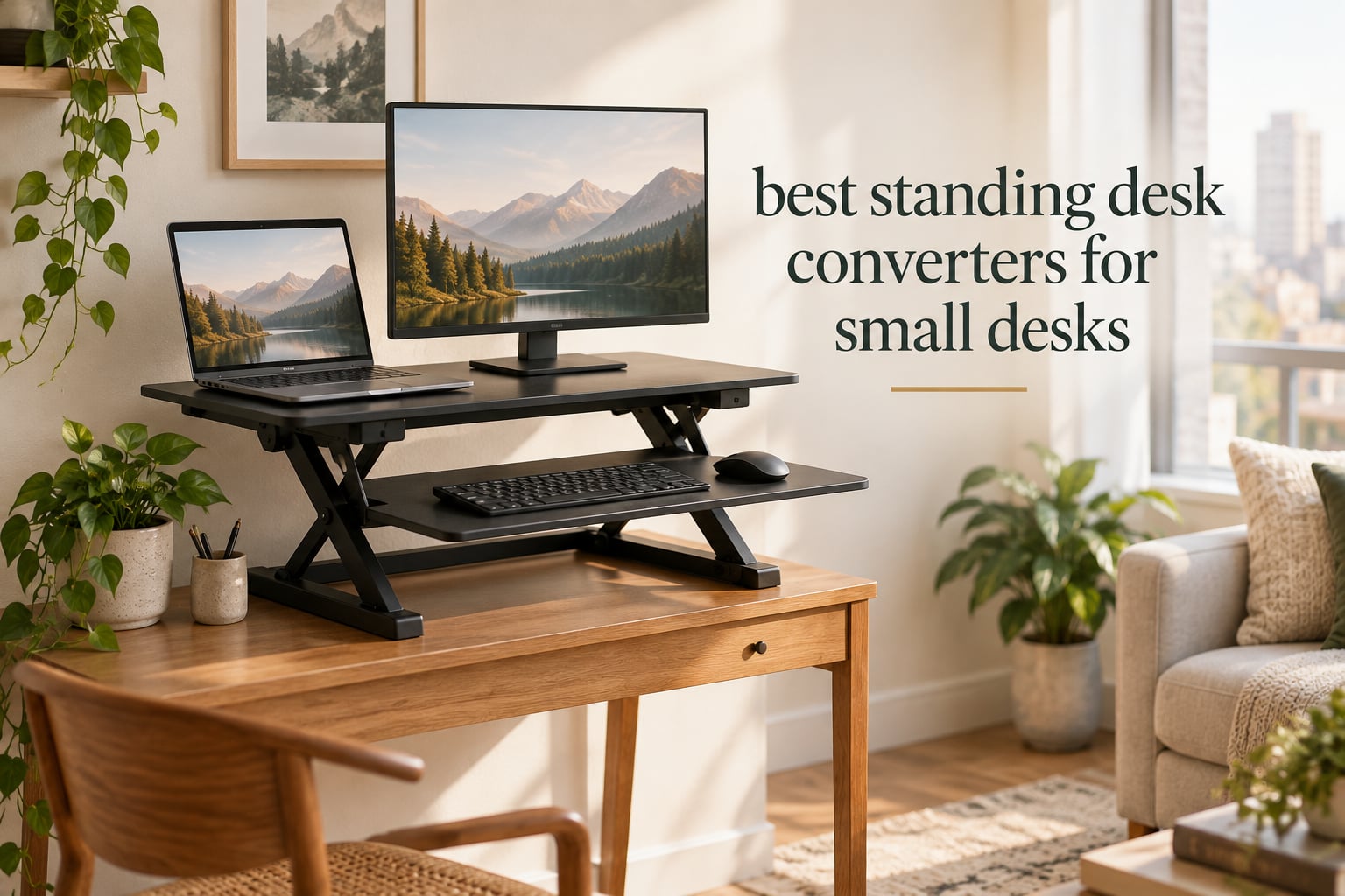 best standing desk converters for small desks